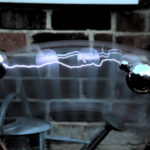 Wimshurst machine spark